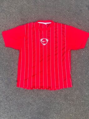 Vintage Nike Red Soccer Jersey